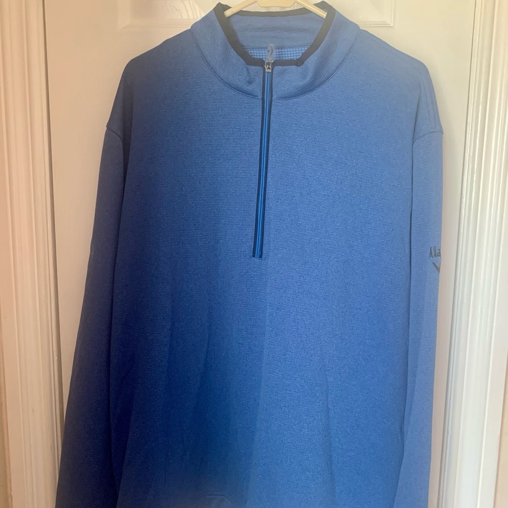 Callaway Golf Zip Pullover Mens XL Blue